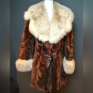 Vintage Real Fur Coat by Krieck